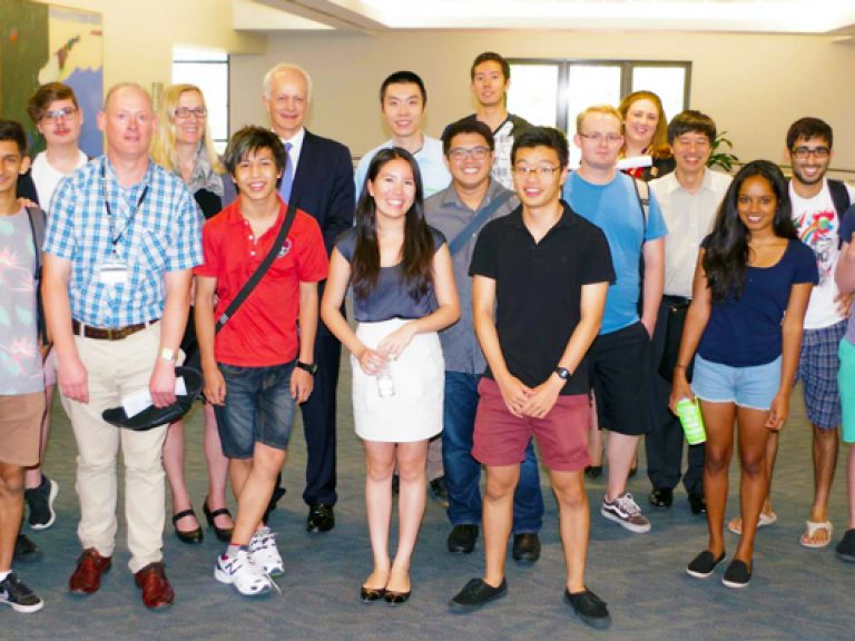 Thumbnail for Institute visit opens Curtain to actuarial career