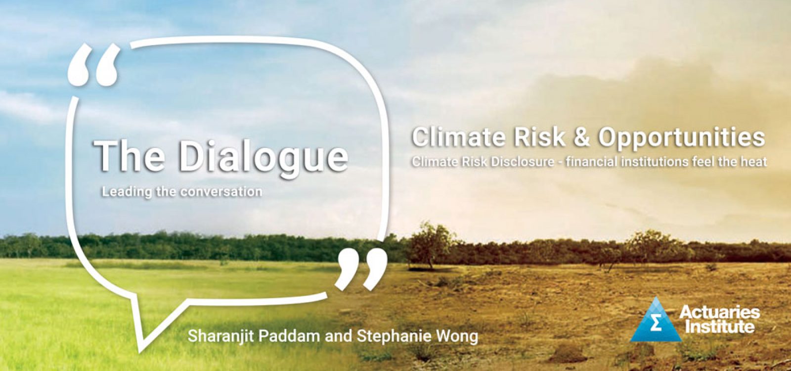 Climate Risk Disclosure – The Dialogue Podcast