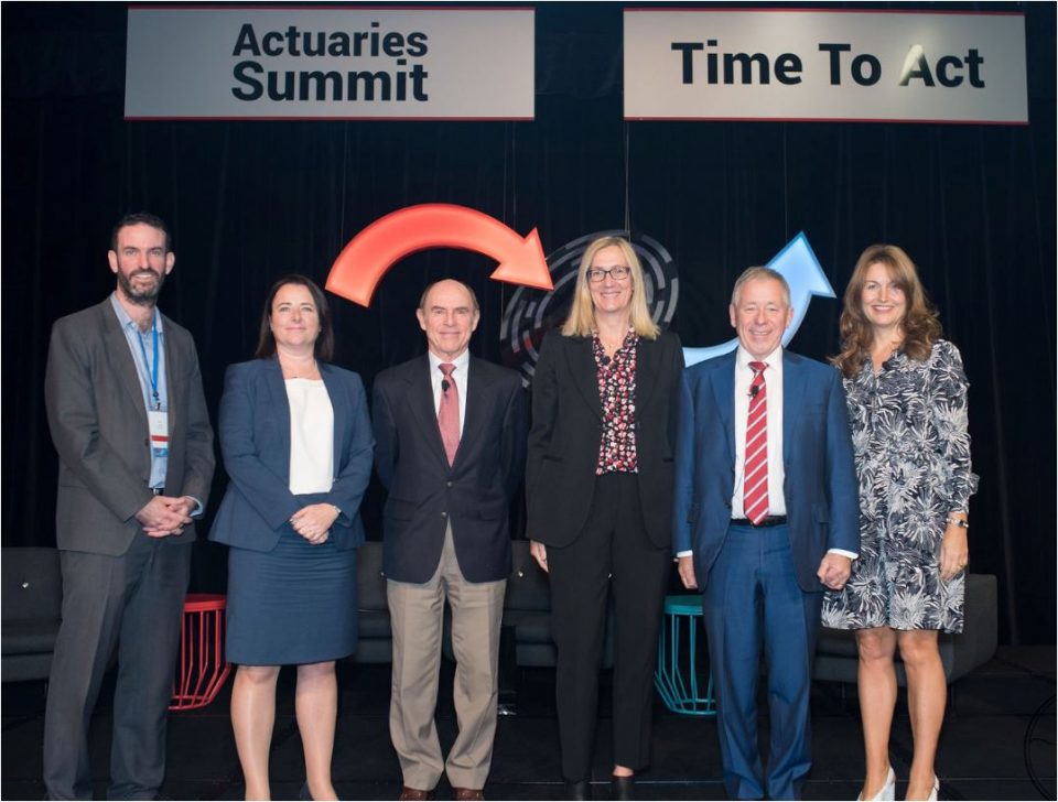 L-R: Summit 2019 Convenor Ilan Leas, Institute CEO Elayne Grace, Institute Past Presidents John Trowbridge, Estelle Pearson and Trevor Matthews and current 2019 President Nicolette Rubinsztein